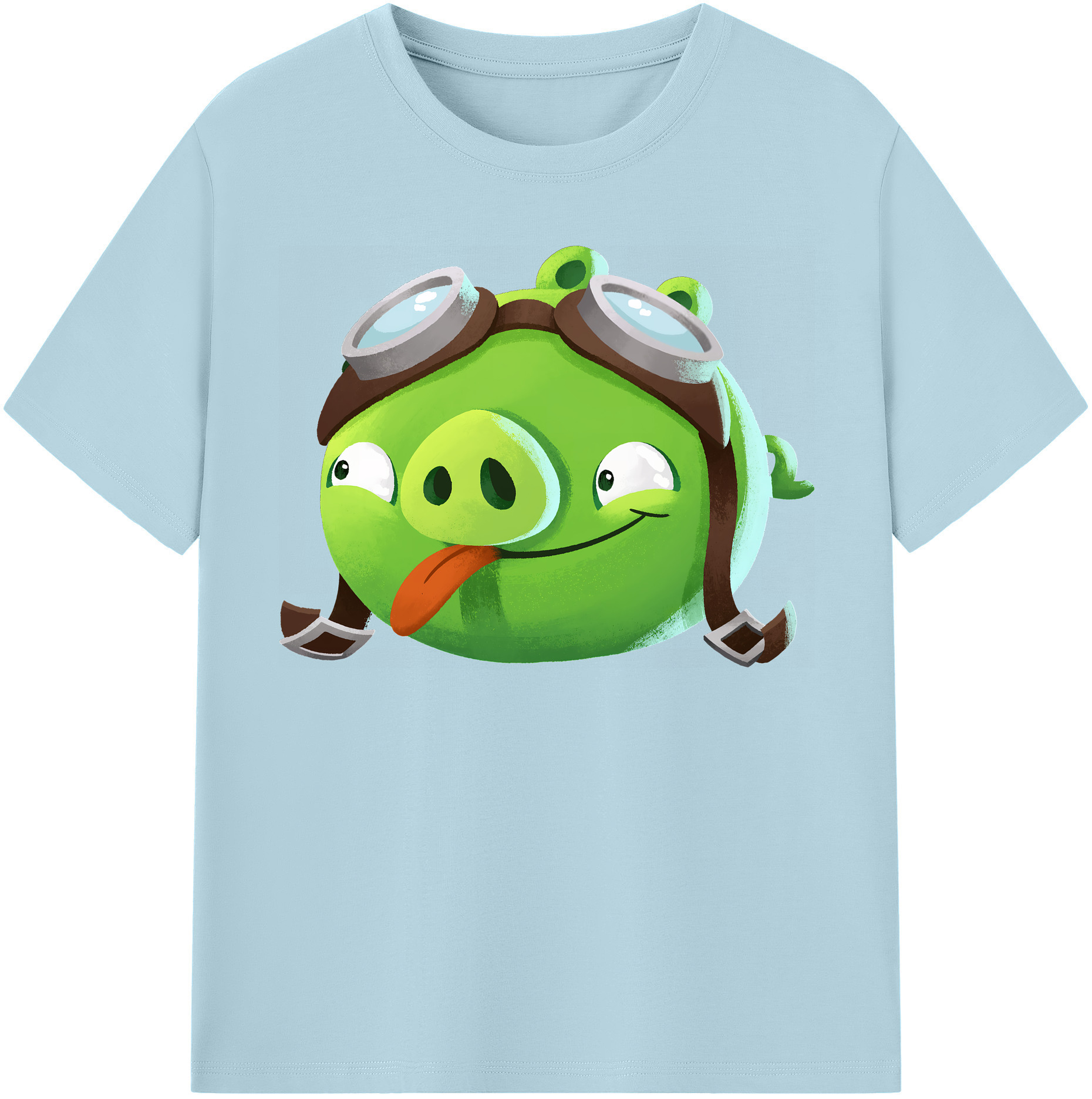 （画像用） Angry Birds アングリーバード 綿100％半袖Tシャツ（フロントプリント）